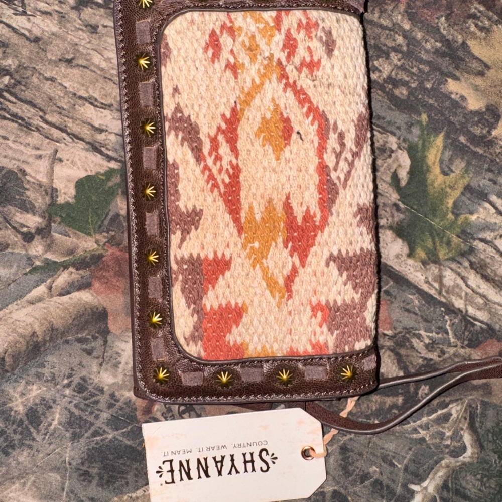 Shyanne Multicolor Patterned Wallet with Stud Details